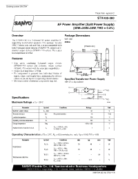 Datasheet STK400-020 manufacturer Sanyo